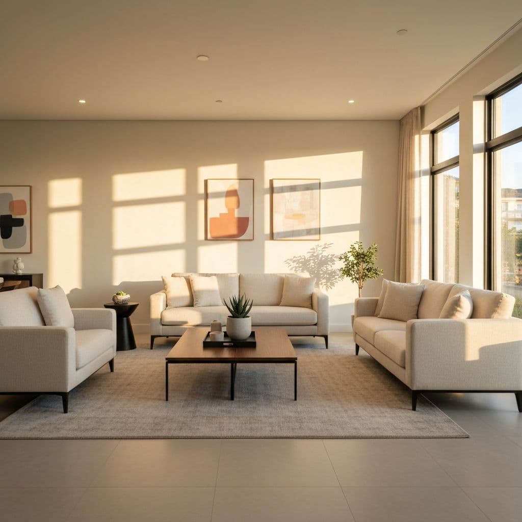 Clean living room