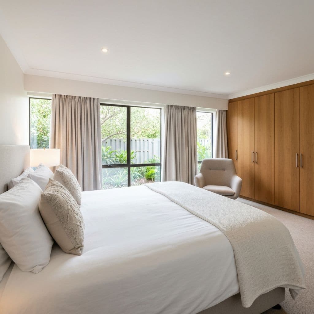 Guest-ready bedroom