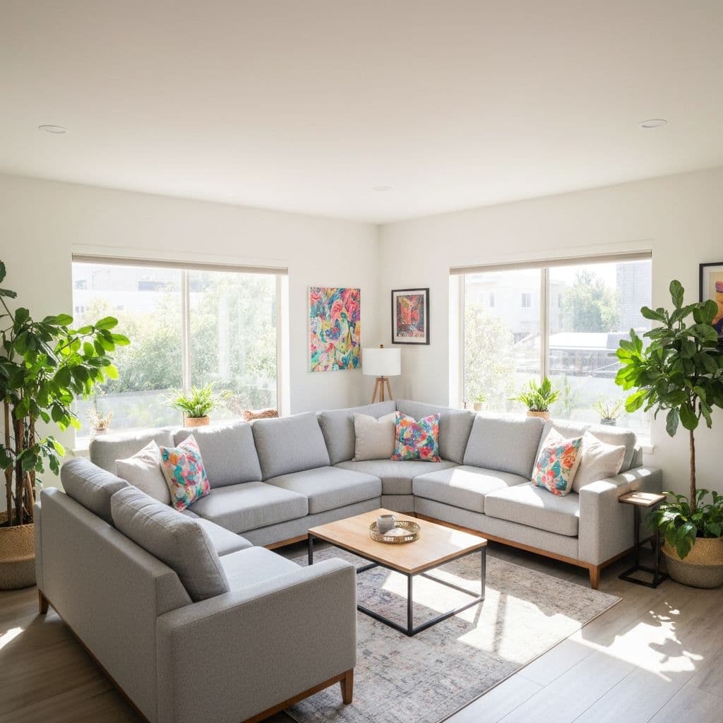 Guest-ready living room